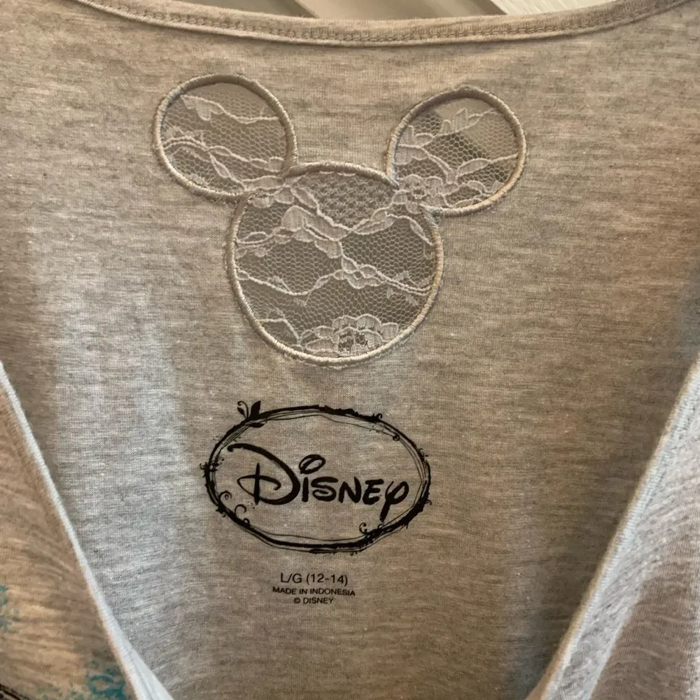 Disney Mickey Mouse Racer Back Sleep Tank sz L 12-14 NWT - Picture 3 of 5